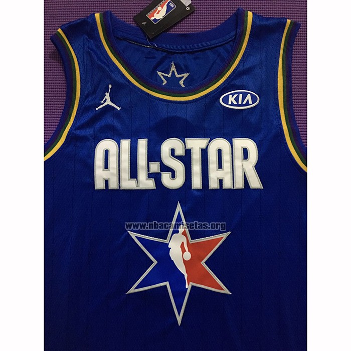 Camiseta All Star 2020 Los Angeles Clippers Kawhi Leonard NO 2 Azul